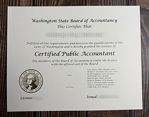 Washington State CPA certificate
