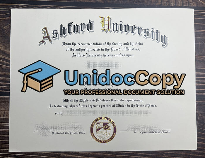 Ashford University degree