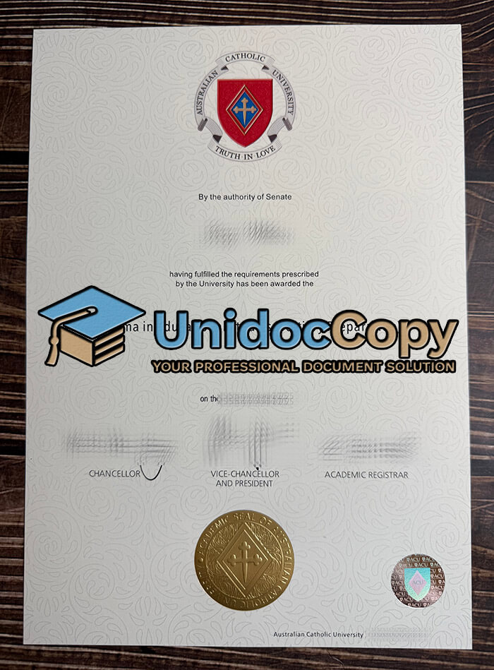 Australian Catholic University degree