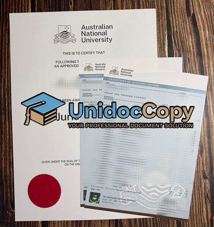 Australian National University degree