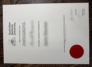 Australian National University certificate