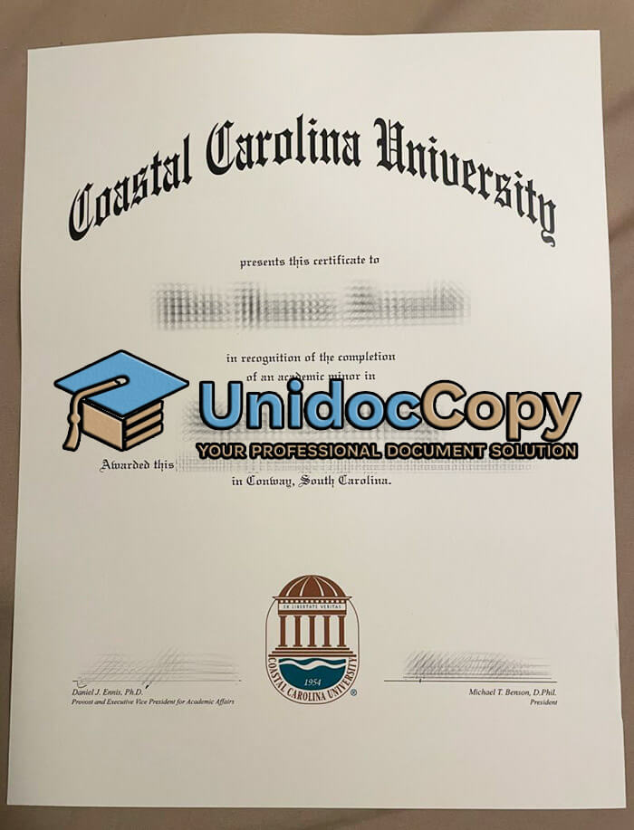 Coastal Carolina University degree