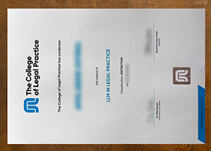 College of Legal Practice certificate