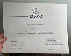 ECFMG certificate
