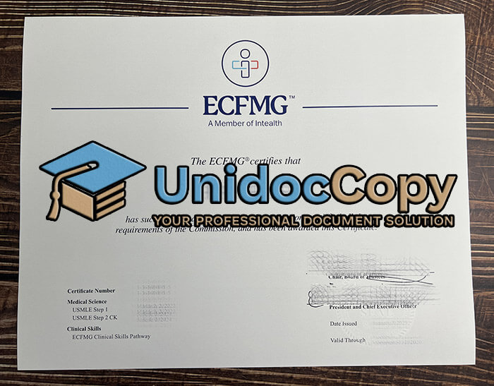 ECFMG certificate