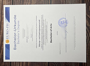EURO-FH University of Applied Sciences Urkunde