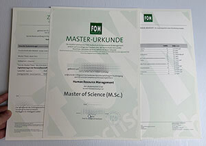 Replica FOM Hochschule Urkunde online