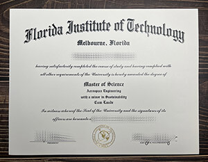 Replica Florida Institute of Technology diploma