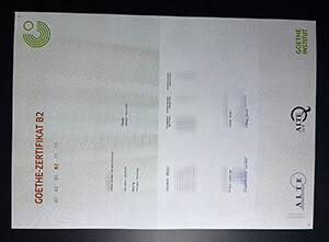 Obtain Goethe-Zertifikat B2 certificate online
