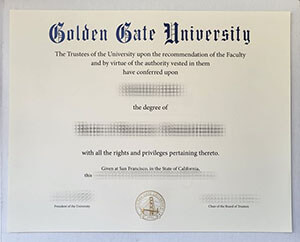 Golden Gate University degree