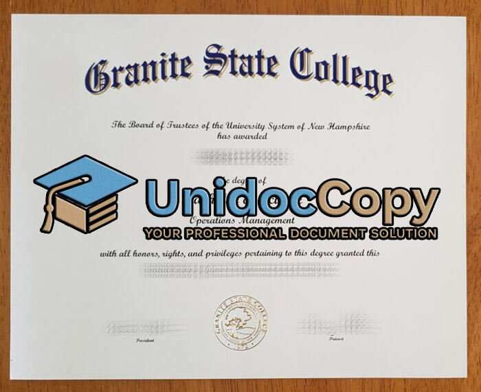 Granite State College diploma