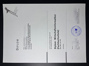 Replica Hochschule Wismar diploma