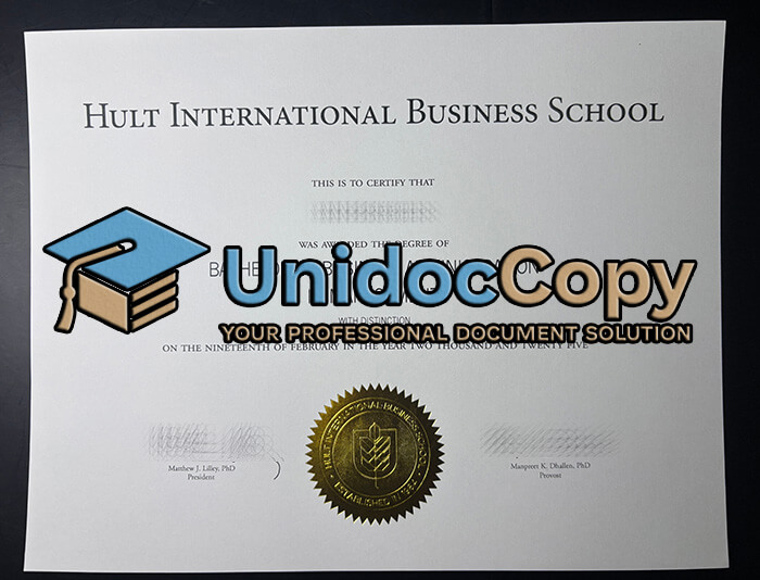Hult International Business School diploma