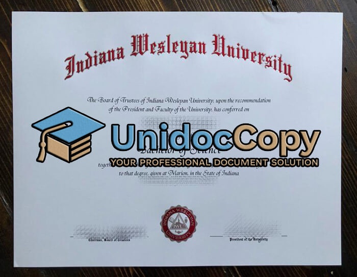 Indiana Wesleyan University degree