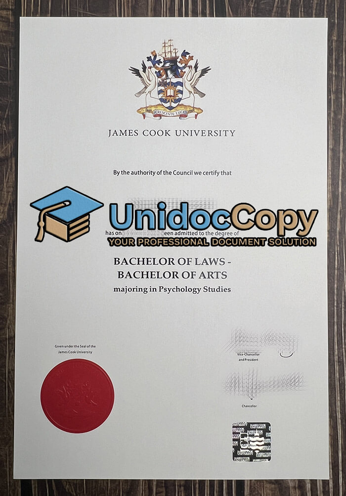 James Cook University degree