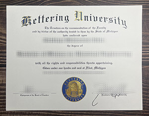 Replica Kettering University diploma online