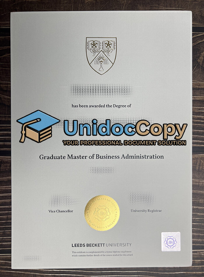 Leeds Beckett University degree