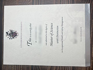 Replica Loughborough University diploma