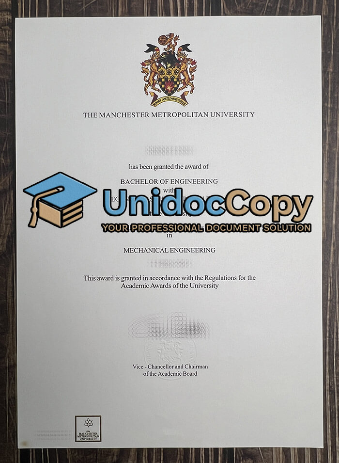 Manchester Metropolitan University degree