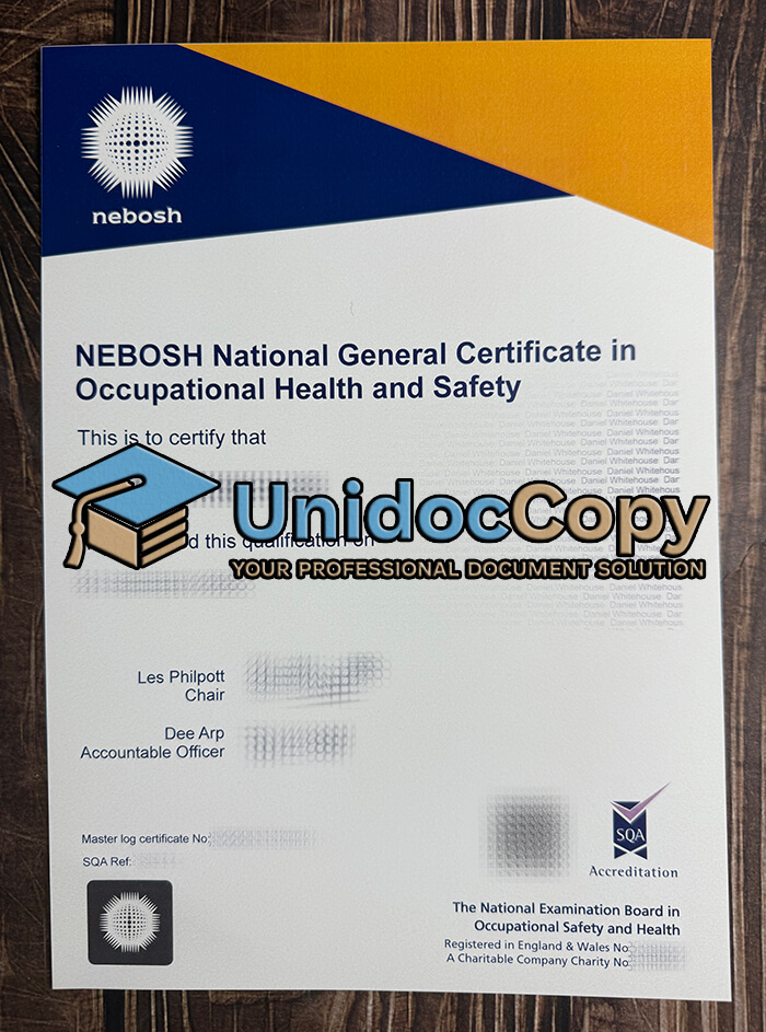 Nebosh certificate