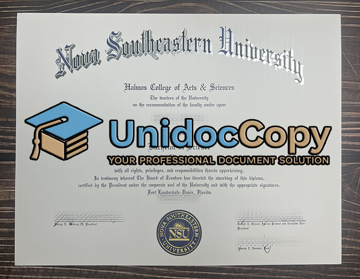 Nova Southeastern University degree