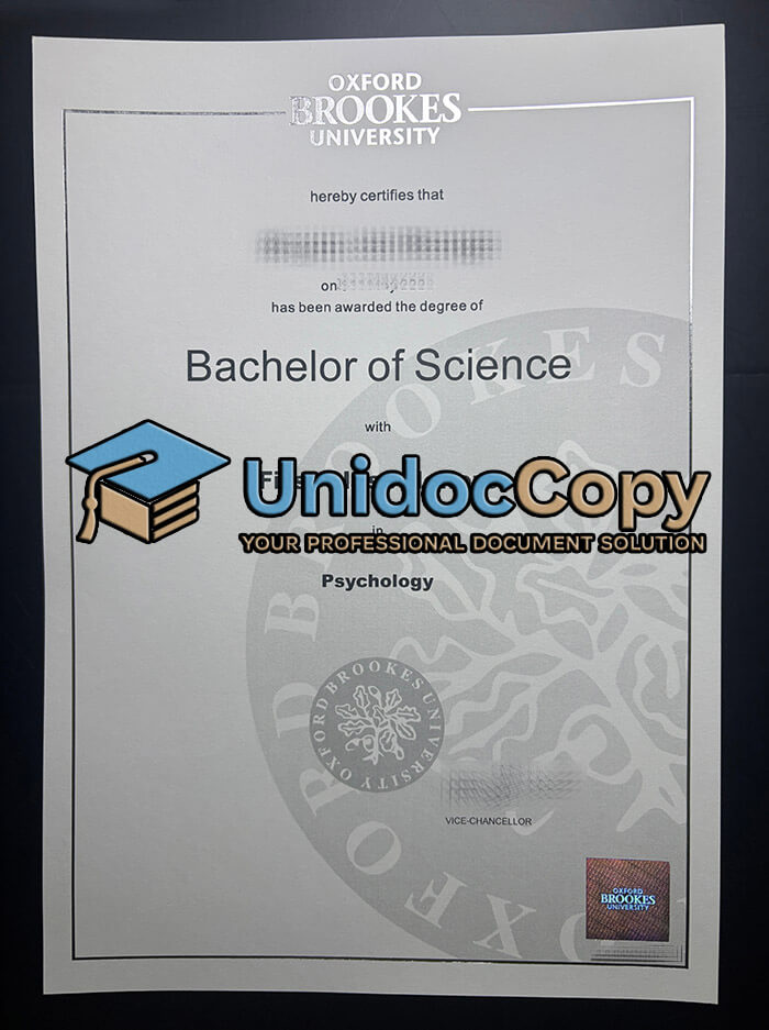 Oxford Brookes University diploma