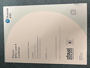 Pearson BTEC Level 4 diploma