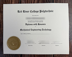 Red River College Polytechnic certificate