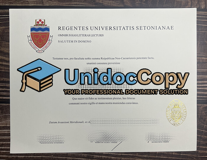 Regentes Universitatis Setonianae diploma