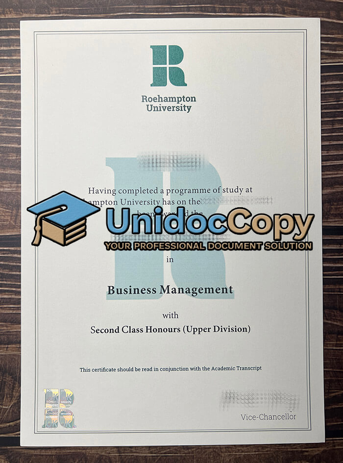 Roehampton University diploma