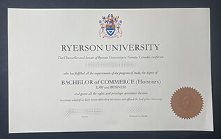 Get Ryerson University diploma online