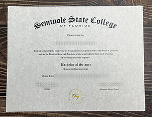 Seminole State College of Florida certificate