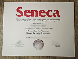 Seneca College certificate