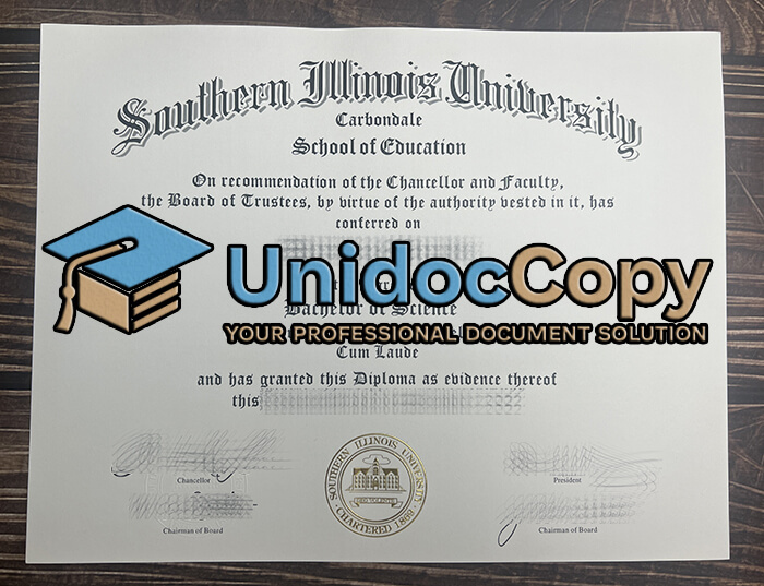 Southern Illinois University diploma