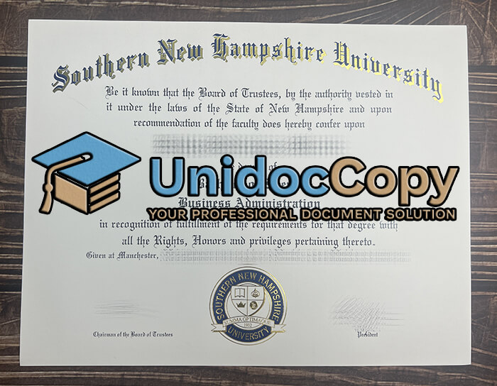 Southern New Hampshire University degree