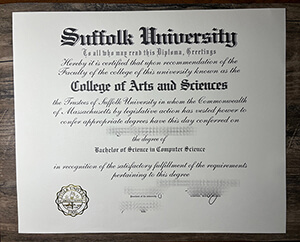 Obtain Suffolk University diploma online
