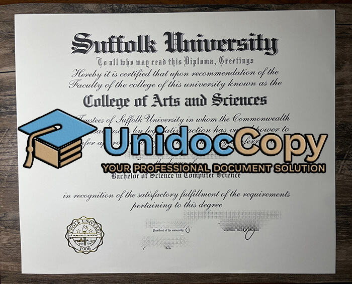 Suffolk University degree