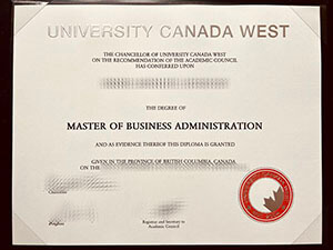 University Canada West certificate
