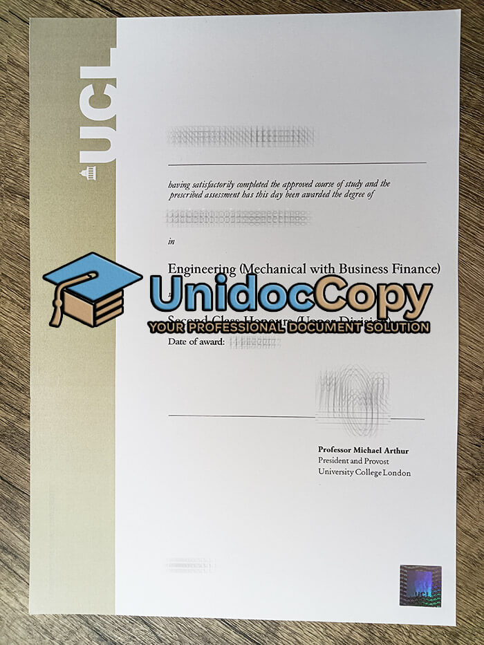 University College London diploma