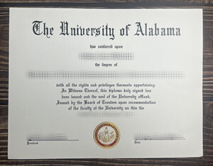 University of Alabama degree
