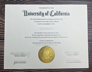 University of California Berkeley certificate