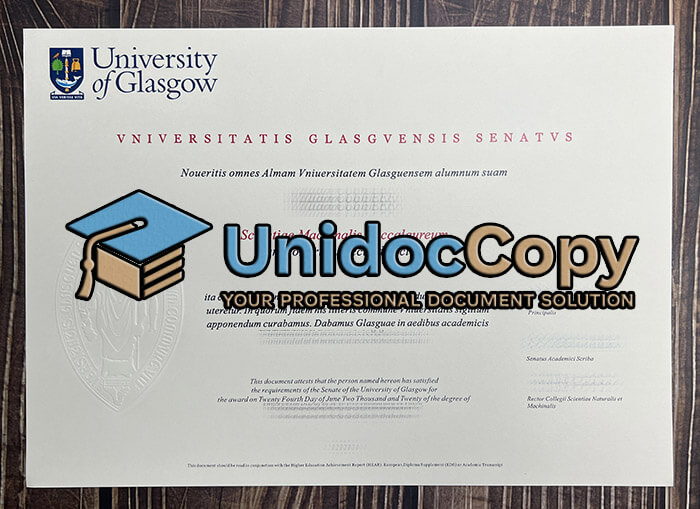 University of Glasgow diploma