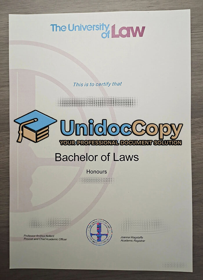 Purchase University of Law degree online