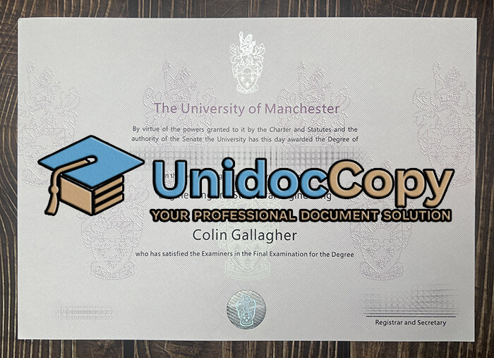 University of Manchester diploma