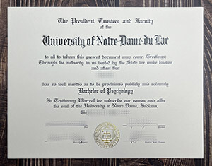 Get University of Notre Dame diploma online