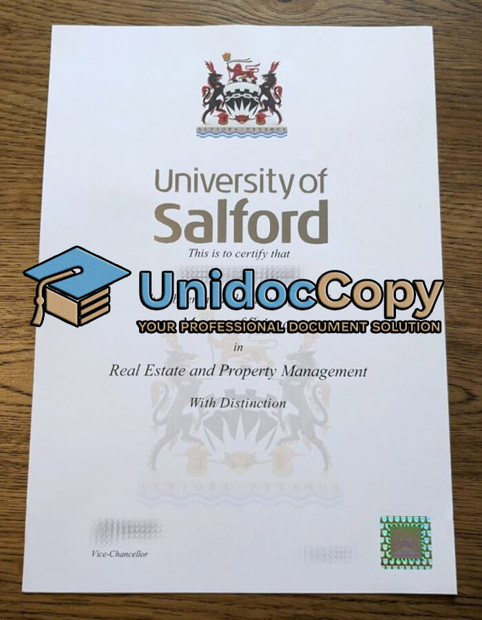 University of Salford diploma