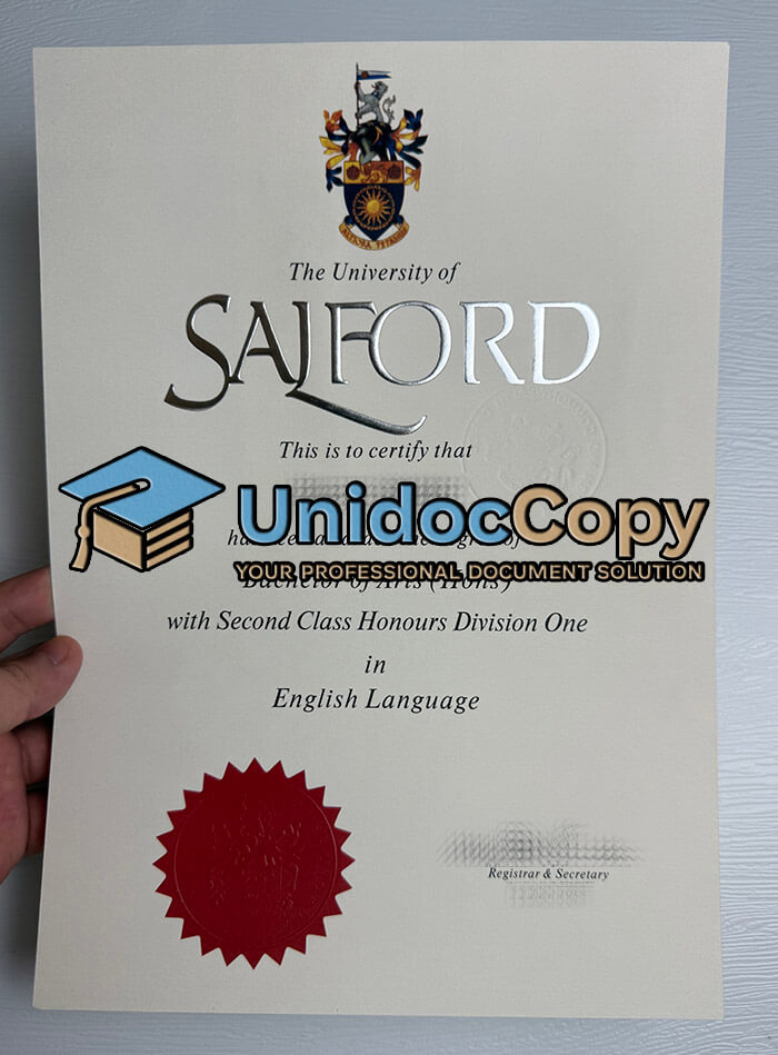 University of Salford degree