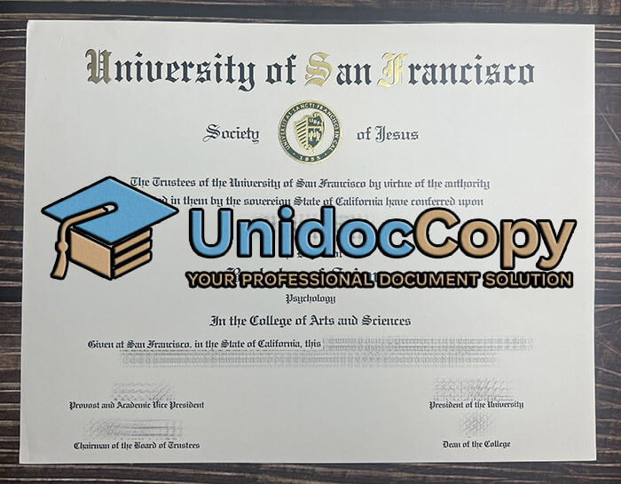 University of San Francisco degree