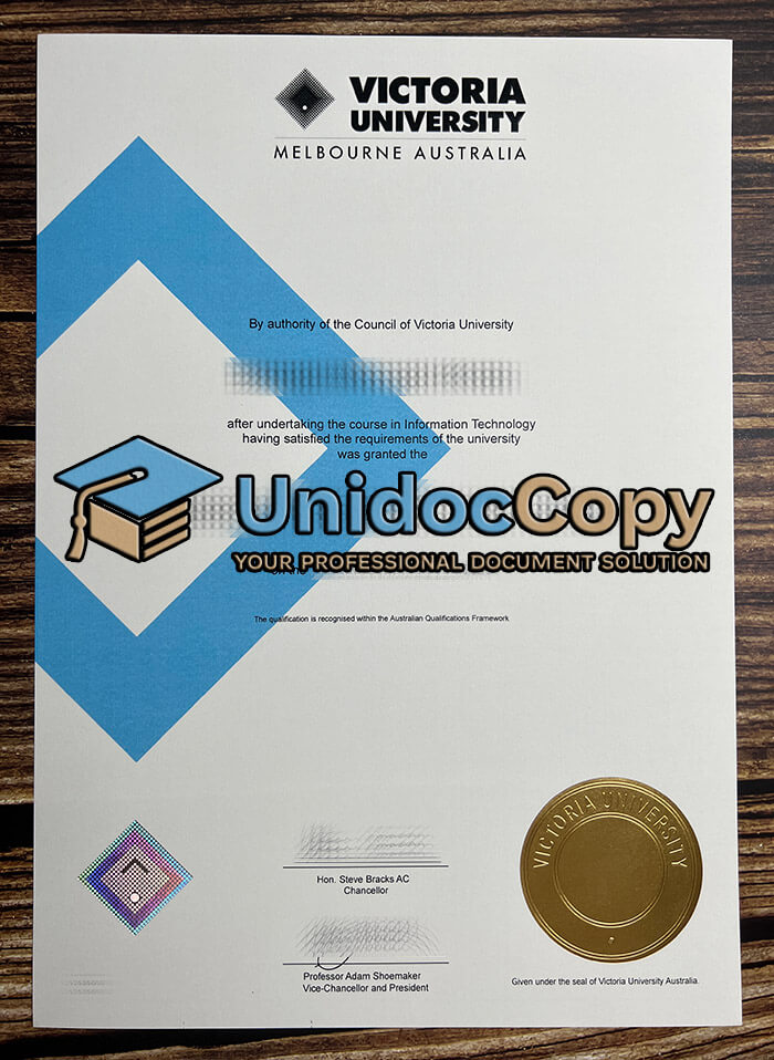Victoria University degree