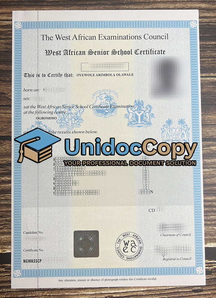 West African Examinations Council diploma
